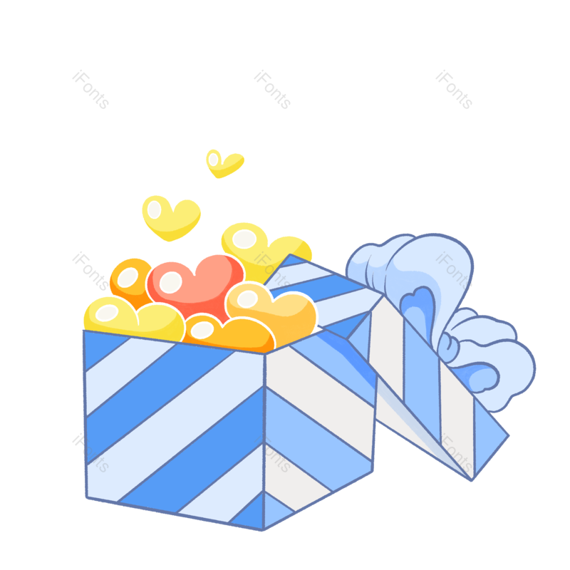 元素图片,礼盒元素,婚礼PNG,520免抠素材